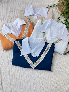 ست وست و شومیز آینه کد8038